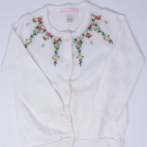 Janie and Jack Foral Sweater